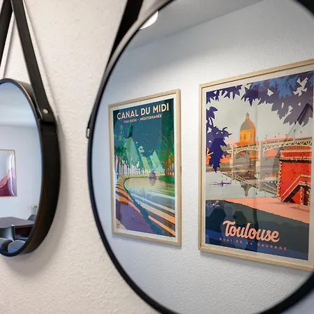 Apartman L Antre Ensoleillee Du Minotaure, Parking Toulouse